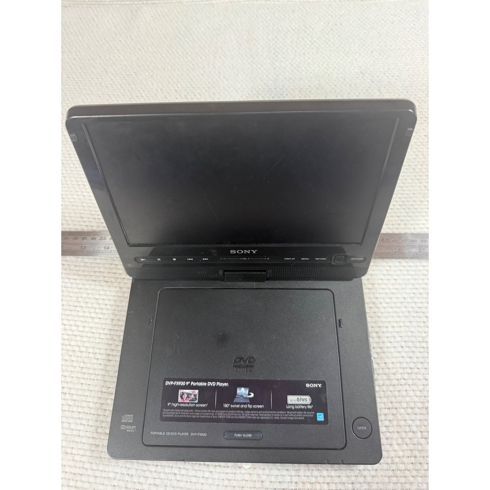 Sony DVP-FX930 Portable DVD Player 9 Inch Swivel Screen Black CD Player